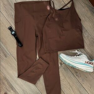 GAP Brown Women's Leggings and Top Set